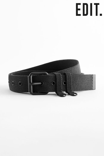 Black EDIT Canvas Belt (K90205) | £16