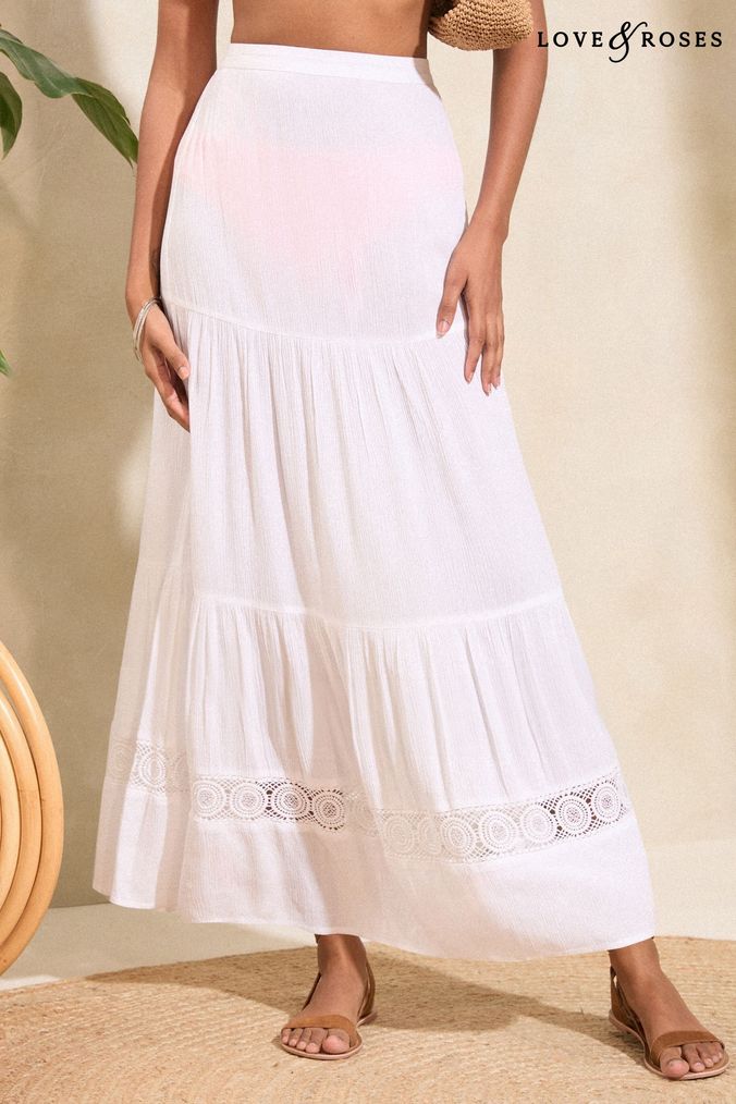 Women s Beach Skirts High Waisted Beach Skirts Next Official Site