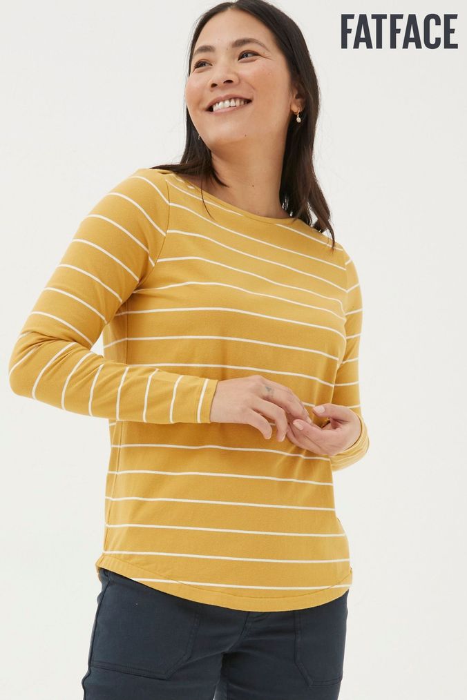 Yellow striped top womens new arrivals
