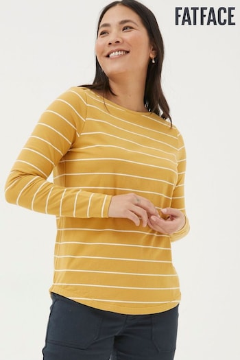 FatFace Yellow Breton Top (K90352) | £29.50