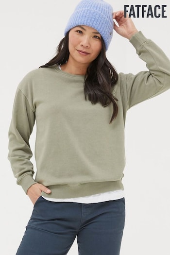 FatFace Green Georgia Crew Sweatshirt (K90378) | £39.50