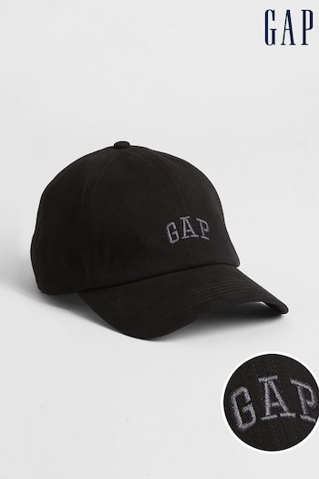 Gap Black Logo Baseball Hat (K90398) | £15