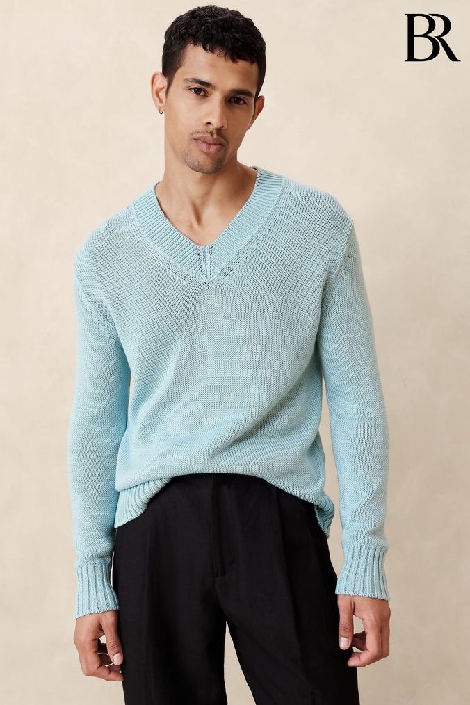 Banana republic men's v neck new arrivals sweater