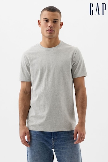 Gap Stone Grey Everyday Soft Short Sleeve Crew Neck T-Shirt (K90415) | £10