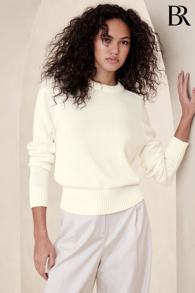 Silk cotton clearance sweater women's