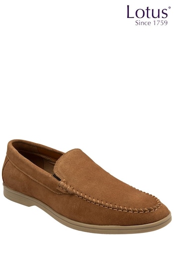 Lotus Brown Casual Slip On Driving Shoes (K90532) | £60