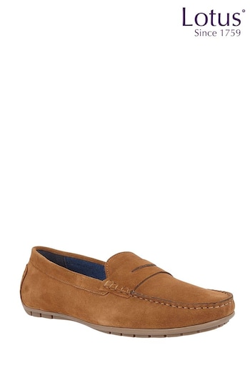 Lotus Brown Casual Slip-Ons Driving Trail Shoes (K90541) | £60