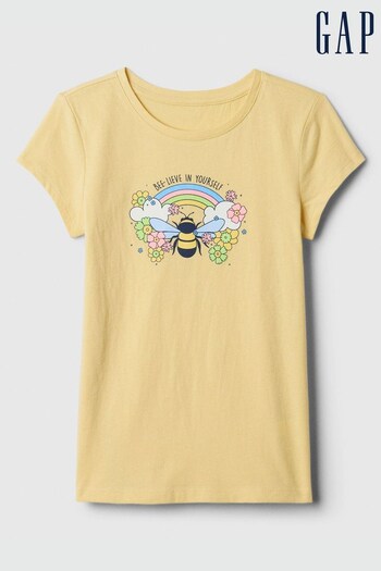 Gap Yellow Graphic Short Sleeve Crew Neck T-Shirt (4-13yrs) (K90571) | £10