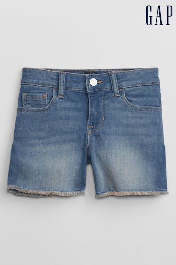 Gap Mid Blue Medium Wash Denim Mid Rise Midi havana Shorts (5-14yrs) (K90618) | £20
