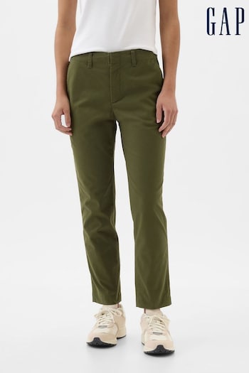Gap Green High Waisted Downtown Chinos (K90675) | £40