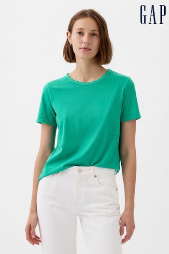 Gap Green Organic Cotton Vintage Crew Neck T-Shirt (K90692) | £18