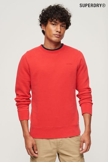Superdry Red Vintage Washed Sweatshirt (K90876) | £55