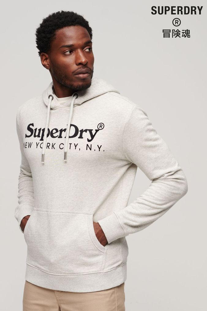 Buy Men s Superdry White Sweatshirtsandhoodies Online Next UK