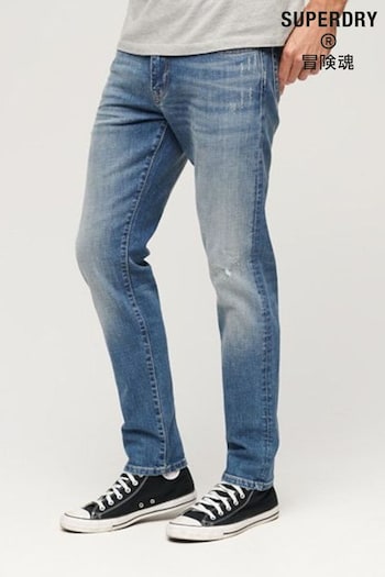 Superdry Blue Organic Cotton Slim shirt Jeans (K90904) | £75