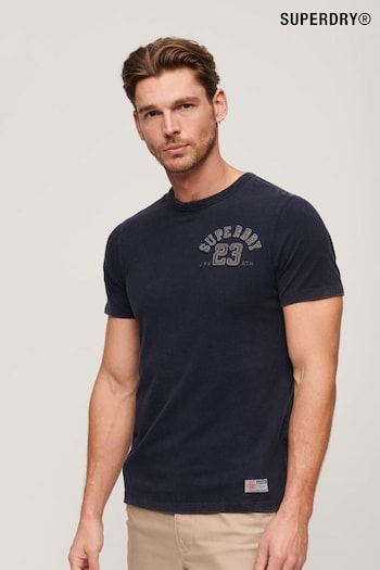 Superdry Blue Vintage Athletic Short Sleeve T-Shirt (K90965) | £35