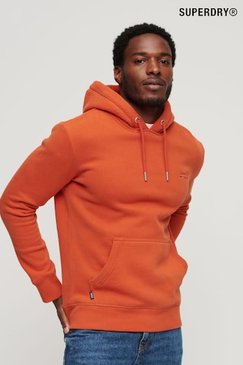 Superdry Orange Essential Logo Hoodie (K90968) | £55