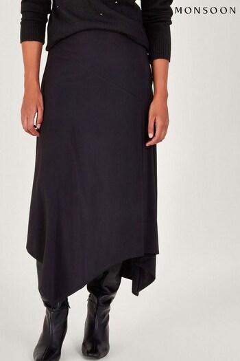 Monsoon Black Fenn Flare Skirt (K90998) | £59