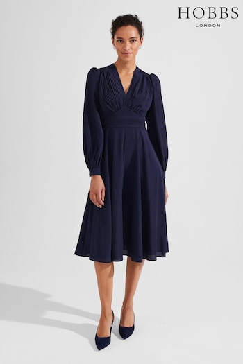 Hobbs Blue Dress (K91071) | £199