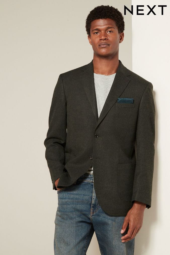 Grey blazer black t shirt clearance