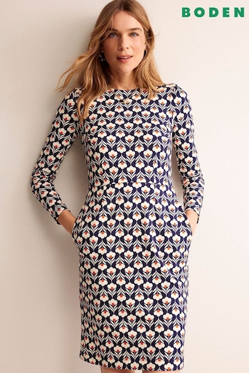 Boden Blue Petite Penelope Jersey Dress (K91101) | £70