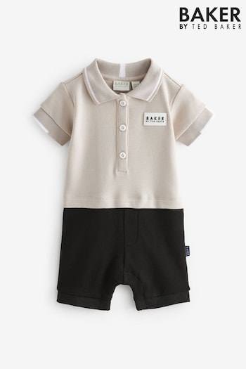 Baker by Ted Baker Stone Polo Romper (K91425) | £28 - £30