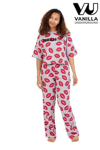 Vanilla Underground Red Mean Girls Ladies Licensed Pyjamas (K91465) | £28