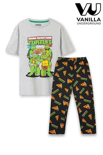 Vanilla Underground Grey Teenage Mutant Ninja Turtles Mens Licensed Pyjamas (K91477) | £28