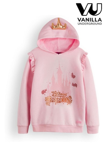 Vanilla Underground Pink Girls Disney Princess Hoodie (K91560) | £17