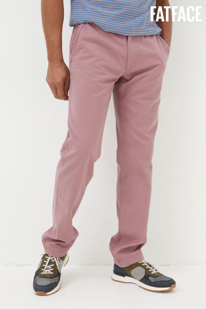 Men Pink Chino Trousers Next Official Site
