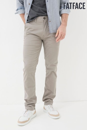 FatFace Grey Heyshott Slim Chinos Trousers Cargo (K91608) | £49.50