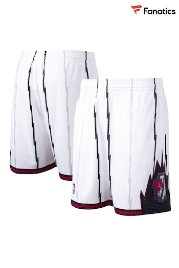 Fanatics NBA Toronto Raptors 1998 Hardwood Classics Home Swingman White Shorts (K91628) | £70