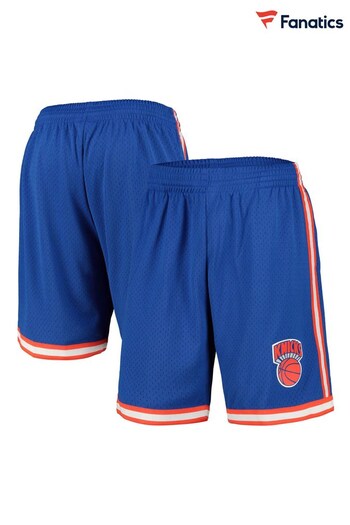 Fanatics Blue NBA New York Knicks Hardwood Classics Road Swingman Shorts (K91630) | £70