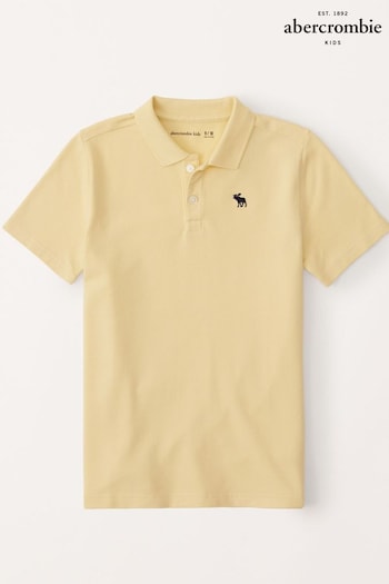 Abercrombie & Fitch Yellow Pique Polo tkim Shirt (K91665) | £20