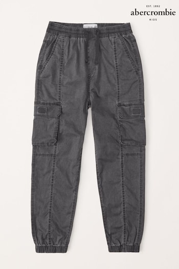 Abercrombie & Fitch Utility Cargo Black PBS90046 Trousers (K91671) | £49