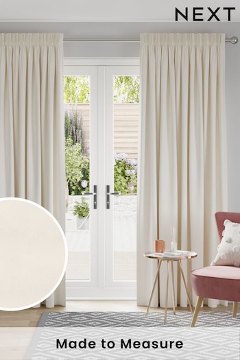 Ivory Cream Cotton Made to Measure Curtains (K91838) | £61