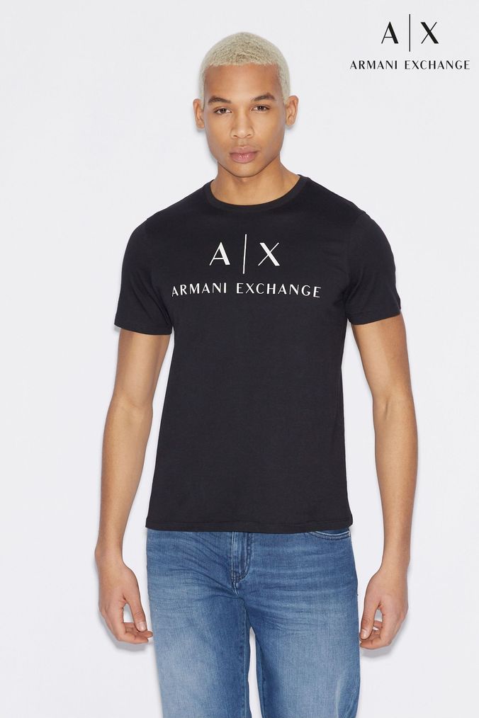 Shirts Short Sleeve Plus Size Tops Online ArvindShops Buy Men s Armani Exchange T EA7 EMPORIO ARMANI KOMIN Z NADRUKOWANYM LOGO