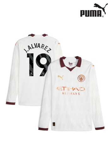Puma White Manchester City Away Shirt 2023-24 (K91892) | £95