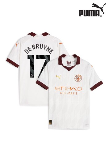 Puma Fit White Manchester City Away Shirt 2023-24 Kids (K91922) | £78
