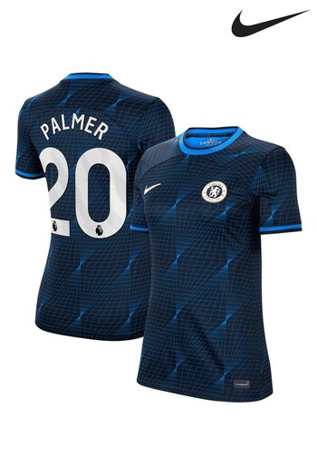 Nike Blue Chelsea Away Stadium Shirt 2023-24 Womens (K91925) | £98