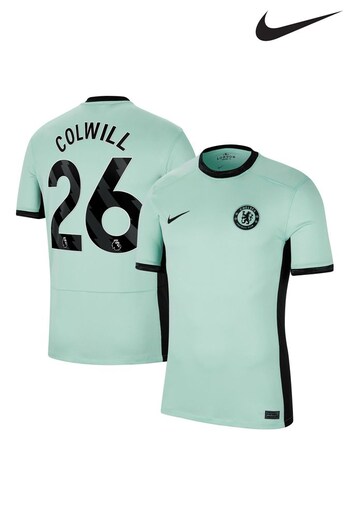 Nike Green Colwill - 26 Chelsea FC Stadium 23/24 Third Football Shirt (K91966) | £95