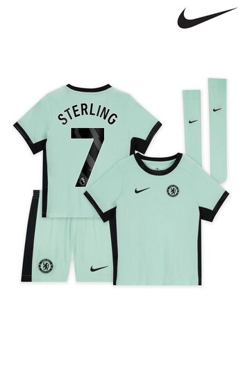 Nike Green Chelsea Third Stadium Kit Shirt 2023-24 Little Kids (K92012) | £73