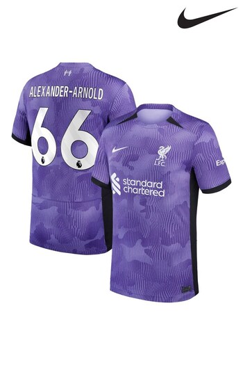Nike Purple Alexander-Arnold - 66 Liverpool FC Stadium 23/24 Third Football Shirt (K92019) | £95