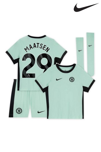 Nike silhouettes Green Chelsea Third Stadium Kit 2023-24 (K92044) | £70