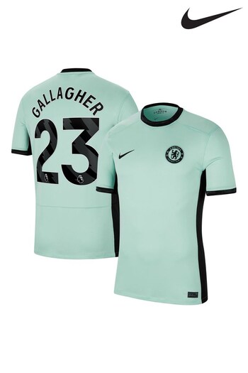 Nike Green Gallagher - 23 Chelsea FC Stadium 23/24 Third Football Shirt (K92109) | £95