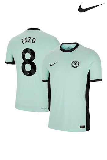 Nike Nikes Green Chelsea Third Vapor Match Shirt 2023-24 - Enzo 8 (K92118) | £140