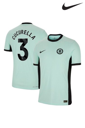 Nike Green Chelsea Third Vapor Match Shirt 2023-24 - Cucurella 3 (K92133) | £140