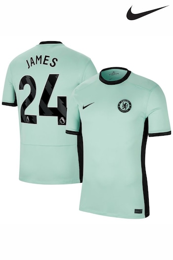 Nike Green Chelsea Third Stadium Shirt 2023-24 - James 24 (K92141) | £98