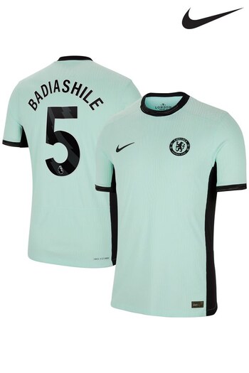 Nike Green Chelsea Third Vapor Match Shirt 2023-24 - Badiashile 5 (K92146) | £140
