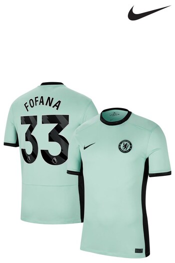 Nike Nikes Green Chelsea Third Stadium Shirt 2023-24 - Fofana 33 (K92192) | £95