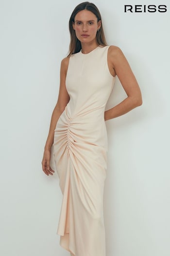 Atelier Felicity Ruched Bodycon Midi Dress (K92199) | £395
